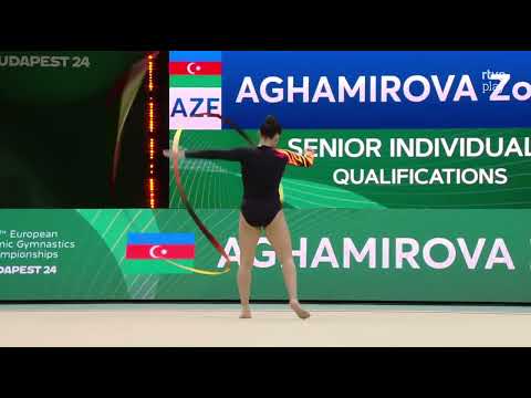 AGHAMIROVA Zohra (AZE) RIBBON AAQ 24,65 - ECH Budapest 2024