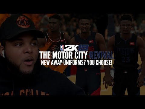 WHICH NEW AWAY UNIFORM LOOKS THE BEST!? (NBA 2K19 PISTONS TRADITIONAL MYGM EPISODE 16)