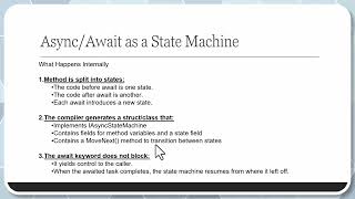 async await deep drive in .NET