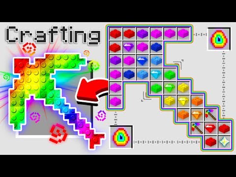 Preston - HOW TO CRAFT A $1,000,000 RAINBOW LEGO PICKAXE! *OVERPOWERED* (Minecraft 1.13 Crafting Recipe)