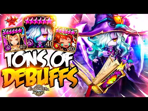 Insane Combo with TONS OF DEBUFFS (Nora, Kiki, Nyx) - Summoners War