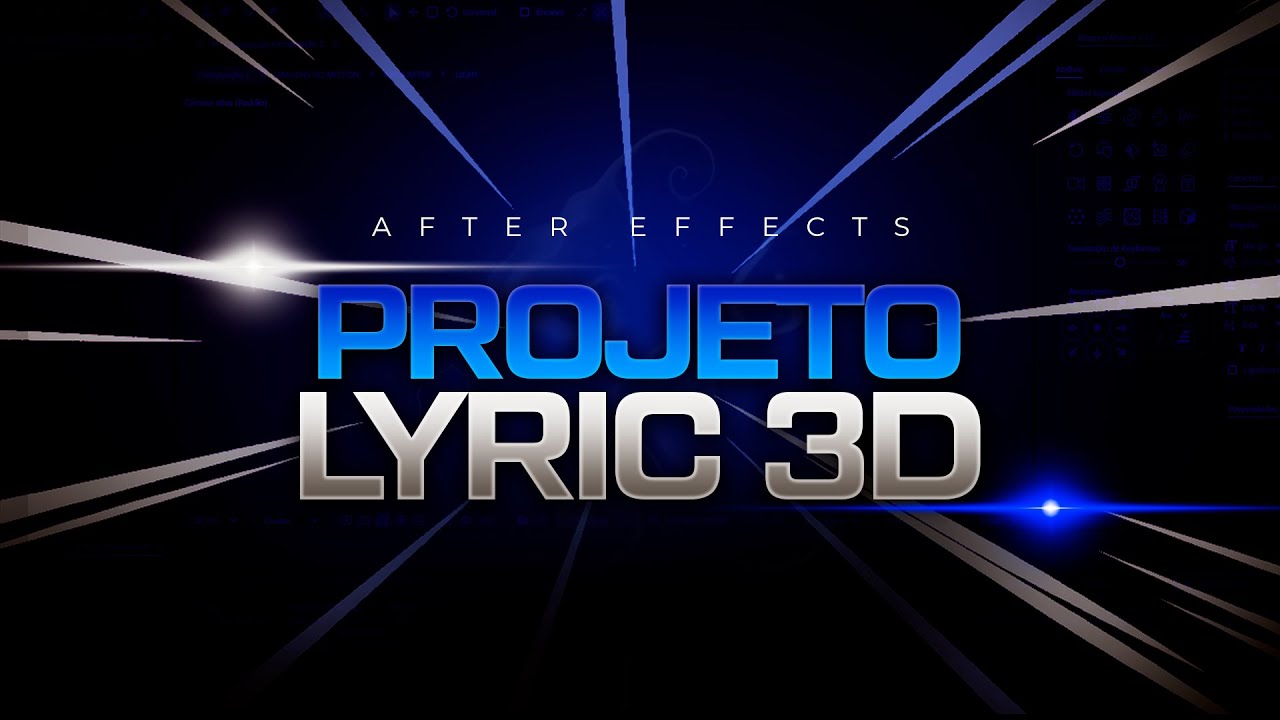 PROJETO LYRIC 3D NO AFTER EFFECTS