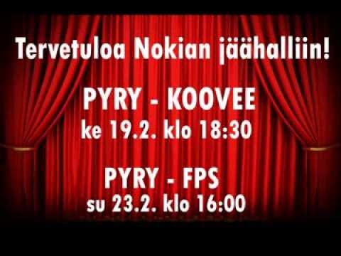 PYRY-KOOVEE 19.2. klo 18:30 ja PYRY-FPS 23.2. klo 16:00