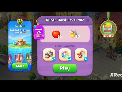 Gardenscapes Level 902 Walkthrough "No Boosters Used"