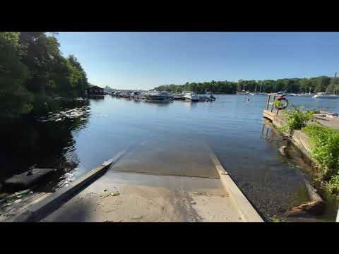 Årsta skogen forest including Skanskvarn, Stockholm, Sweden, walk in 4k. 2021-07-01