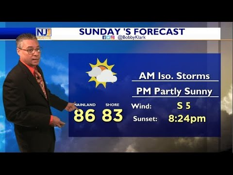 Saturday Bedtime Forecast July 16, 2022