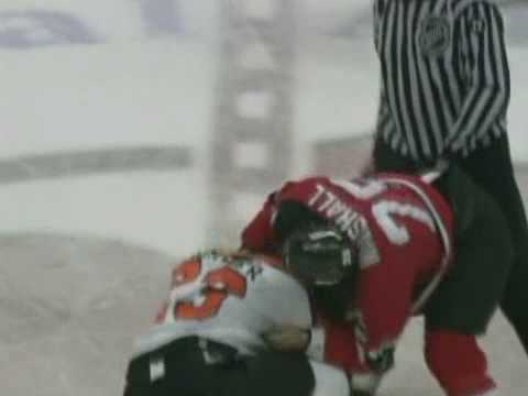 Denis Gauthier vs Grant Marshall Apr 16, 2006