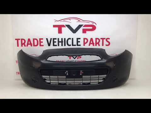Fits Nissan Micra K13 2010-2013 Front Bumper No Fog Holes No Pdc Or Washer Holes video