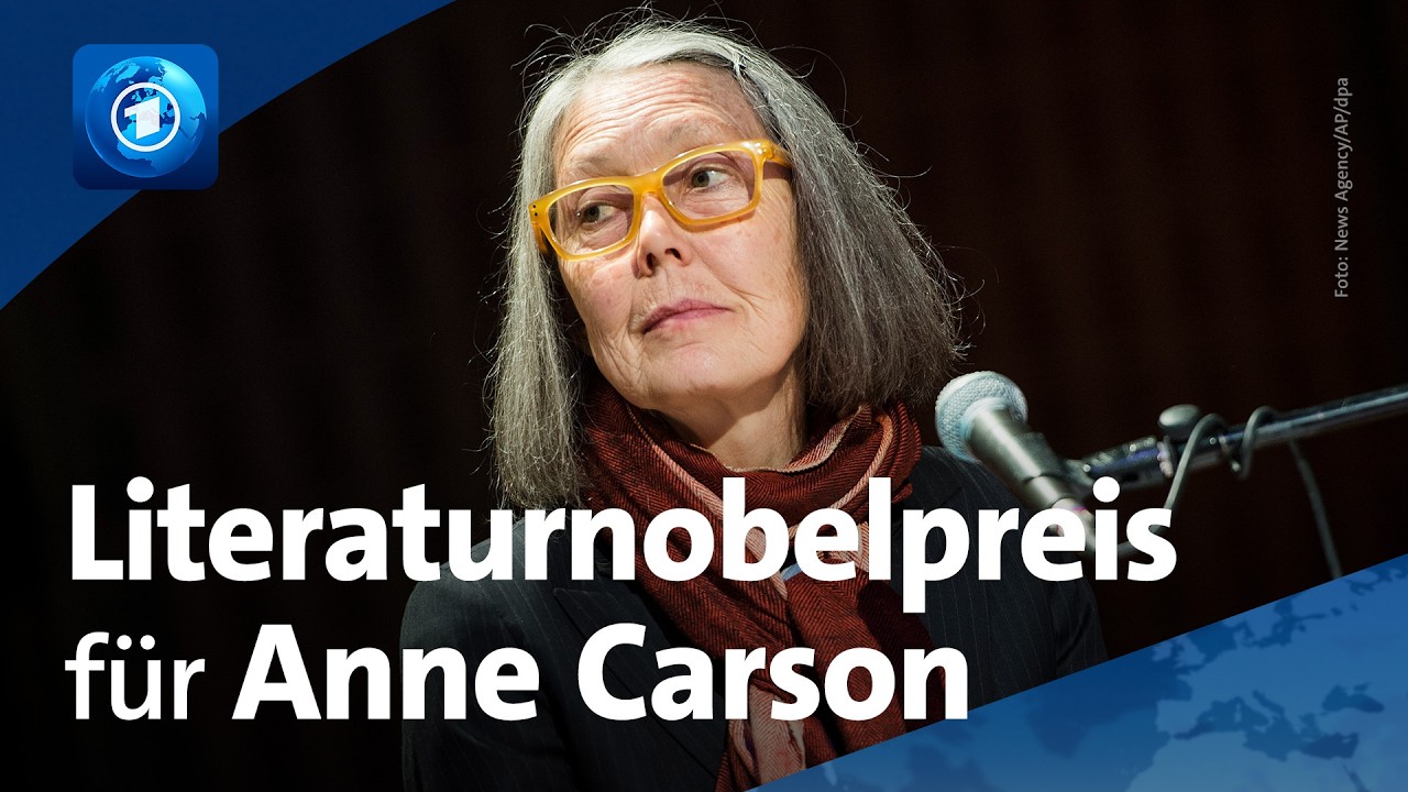 Kanadierin Anne Carson mit Nobelpreis für Literatur geehrt | 🌍 tagesschau24-Top-Thema, 8.10.2026