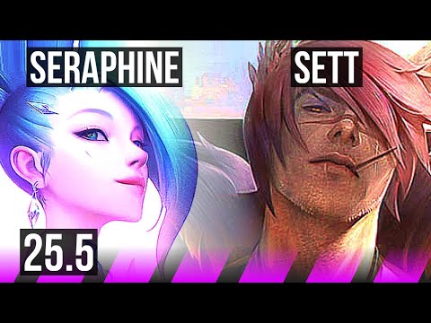 SERAPHINE & Jinx vs SETT & Jhin (SUP) | 1/2/16 | EUW Diamond | 25.5