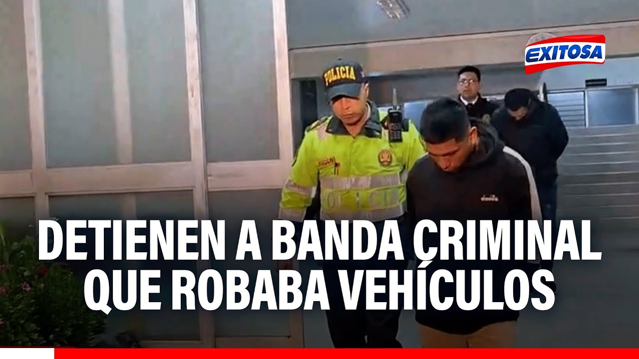 🔴🔵Detienen a banda criminal que robaba vehículos menores en Miraflores