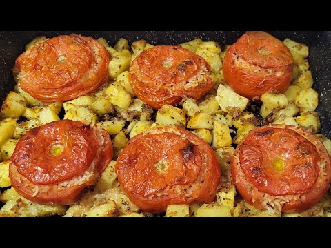 Video thumbnail: Domate të Mbushura me Oriz dhe Barishte në Furrë