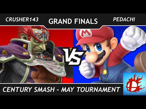 Century Smash May Tournament - Grand Finals - Crusher143 (Ganondorf) vs pedachi (Mario/Snake) - SSBU