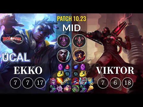 KT Ucal Ekko vs Viktor Mid - KR Patch 10.23