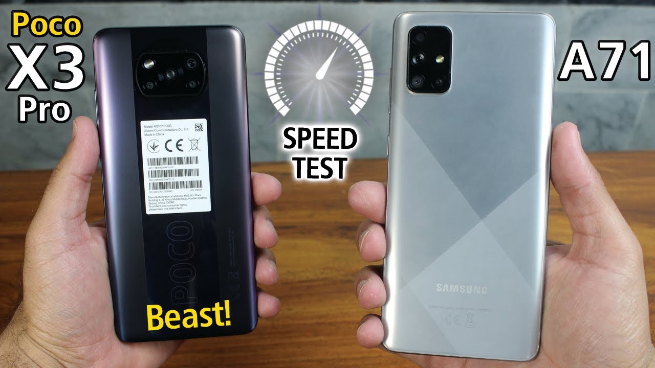 Poco X3 Pro vs Samsung Galaxy A71 - Speed Test ⚡ Which is Best For Gaming?