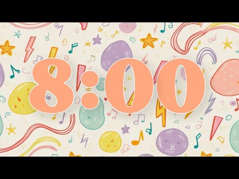 8 Minute Timer with Music for The Classroom