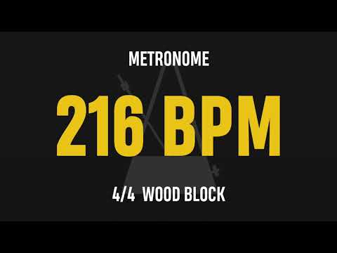 216 BPM 4/4 - Best Metronome (Sound : Wood block)