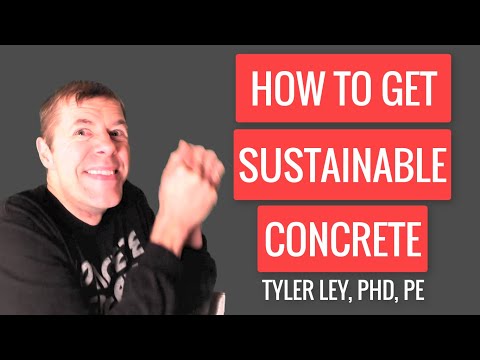 How to get sustainable concrete