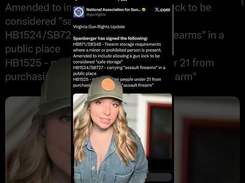 Spanberger Signs Multiple Gun Control Bills Into Law #2ndamendment #shortsfeed #shortsvideo #shorts Thumbnail