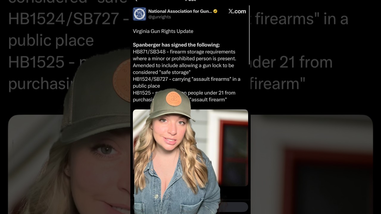 Spanberger Signs Multiple Gun Control Bills Into Law #2ndamendment #shortsfeed #shortsvideo #shorts
