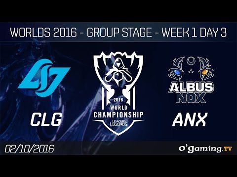 CLG vs ANX - World Championship 2016 - Group Stage Week 1 Day 3