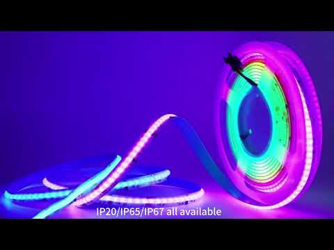 Dc24V ws2811 16pixels 576led cob rgb led strip  #pixelledstrip #cobledstrip #pixel #cobpixelled