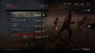 Dead by Daylightで4%を引き当てた上脱出した動画