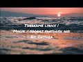 Theerame Lyrics Malik KS Chithra Sooraj Santhosh Fahad Fasil