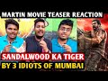 Martin Movie Teaser Reaction | By 3 Idiots Of Mumbai | Dhruva Sarja | Anveshi Jain | AP Arjun