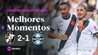 DAVID E CUIABANO COMANDAM VITÓRIA DO VASCÃO! VASCO DA GAMA 2X1 GRÊMIO - MELHORES MOMENTOS