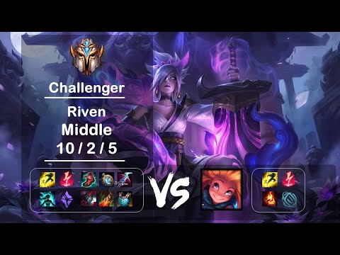 Middle Riven vs Zoe KR Challenger Patch 12.11