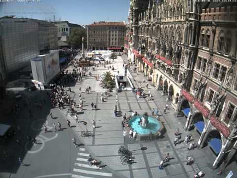 Marienplatz (Munich) Timelapse 31.08.2016