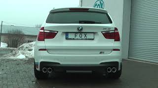 Video: Fox Edelstahl Duplex Sportauspuff-Komplettanlage ab Kat BMW X3 F25 35i 35d Video: Fox Edelstahl Duplex Sportauspuff-Komplettanlage ab Kat BMW X3 F25 35i 35d