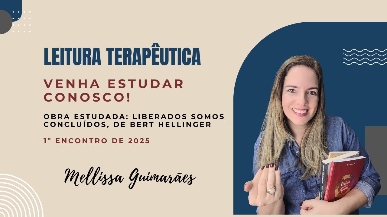 LEITURA TERAPÊUTICA - Venha estudar conosco!