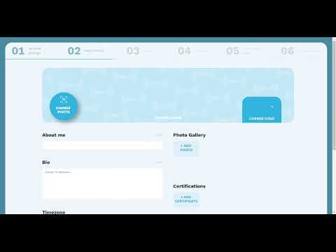 TheTrainory.com Onboarding - Step 2: Public Profile