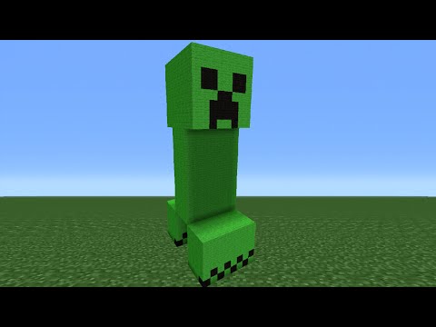 Minecraft Tutorial: How To Make A Creeper (Plain)