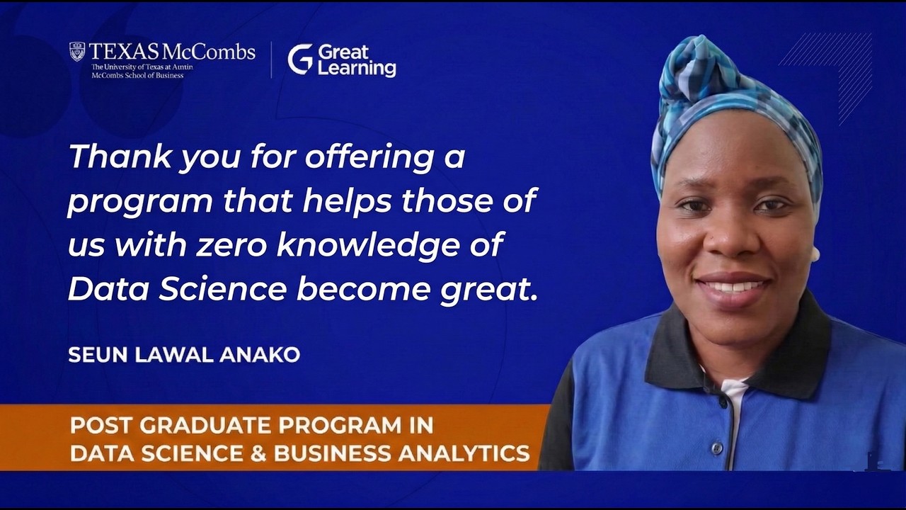 UT Austin Online Data Science with Gen AI Program Review by Seun, a Senior Manager in Compliance