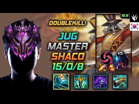 Master Shaco Jungle vs Rek'Sai - 천상계 정글 샤코 발분 칼날비 - LOL KR 12.6