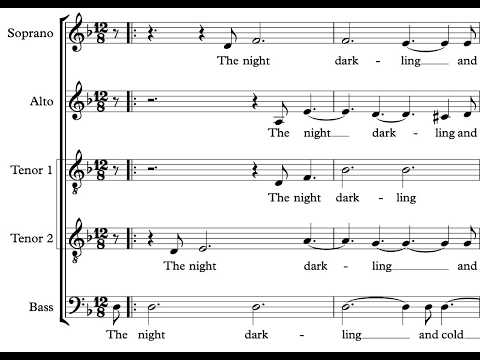 Simon MacHale - 'The Night Darkling' (for SATB)