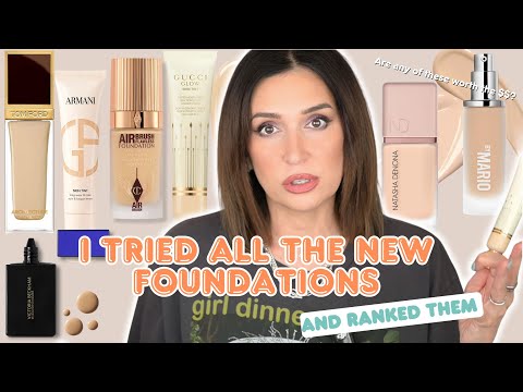 I tried ALL THE NEW FOUNDATIONS so you don't have to ~ 7 New Foundations RANKED ~ Mature Skin