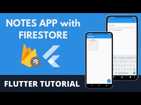Flutter Tutorial | Notes App with Flutter and Firestore | Cloud Firestore Tutorial |  Beginners