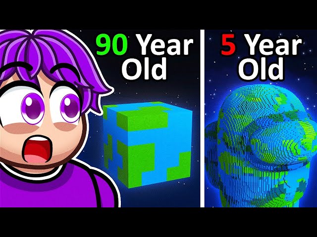 Reacting to MINECRAFT at DIFFERENT AGES (100 YEAR OLD) SDDEFAULT Thumbnail