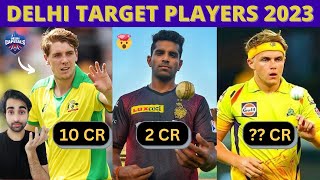 Delhi Capitals TOP 6 Target Players in IPL 2023 | DC Auction Strategy 2023 | IPL 2023 All Team Squad