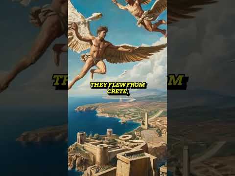 The Tragic Tale of Daedalus and Icarus 🏛️✨ #greekmythology #daedalus #greekgods #ancientlegends