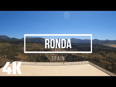 Amazing Village in Spain - Ronda - Virtual Walking Tour 4K with Captions