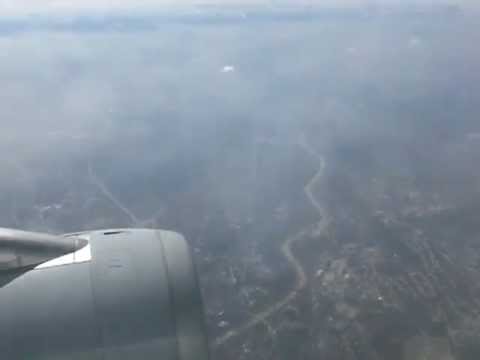 Lufthansa A321 flying over Munich - München von oben aus der Luft