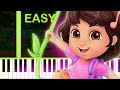 DORA THEME EASY Piano Tutorial