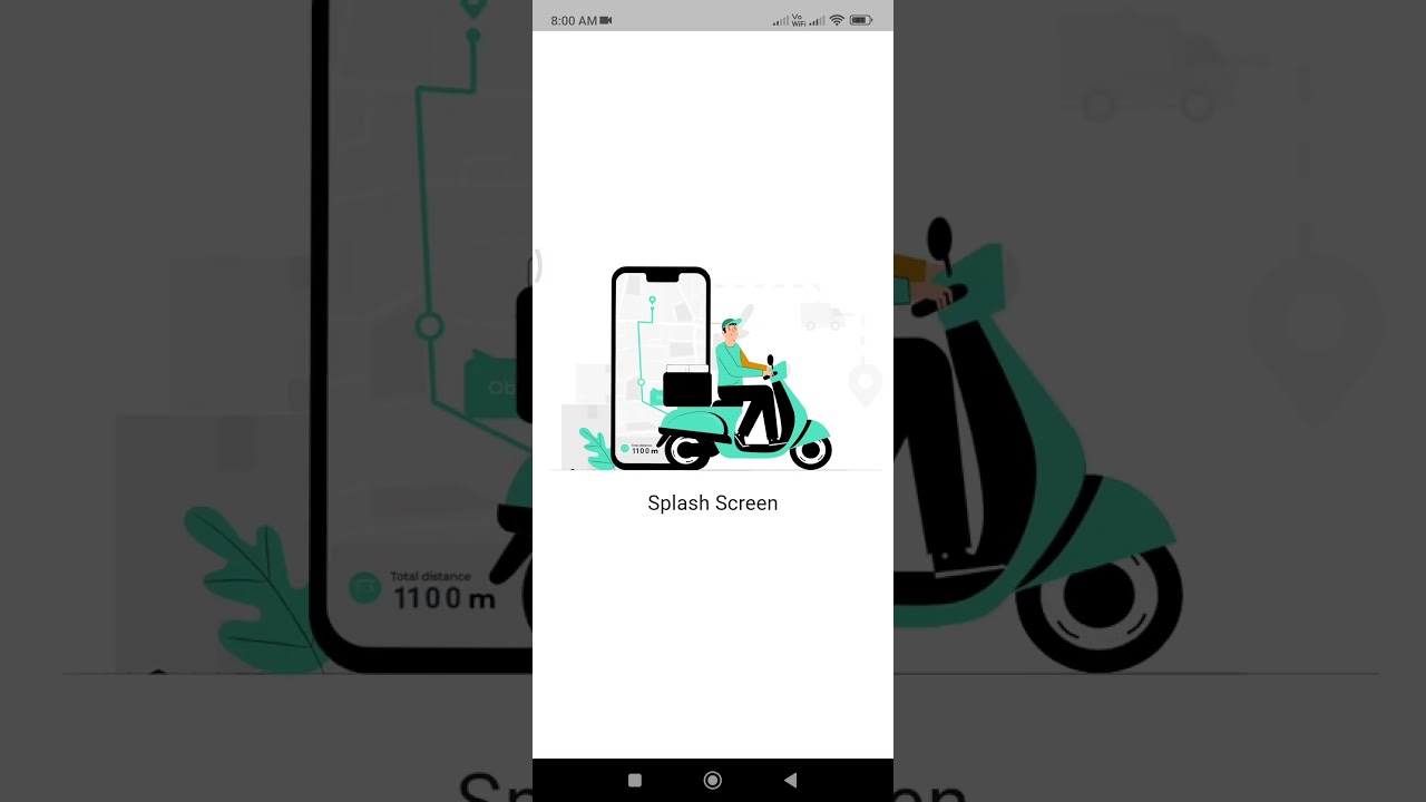 flutter in splash screen make with 🍃Lottie animation