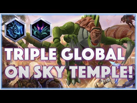 Dehaka Adaptation - TRIPLE GLOBAL ON SKY TEMPLE! - Grandmaster Storm League