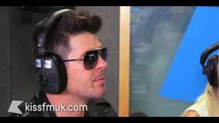 Robin Thicke talks about Blurred Lines video - Kiss FM (UK)